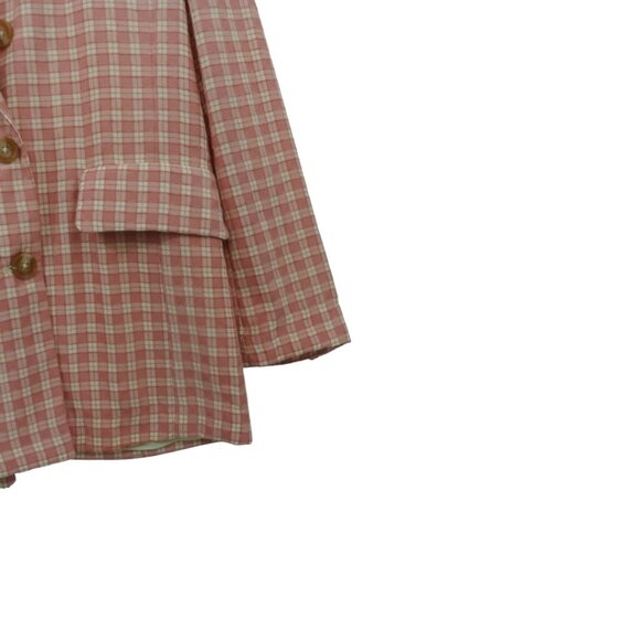 NWT Free People Pink & White Oversized Coat Size S - Picture 8 of 12